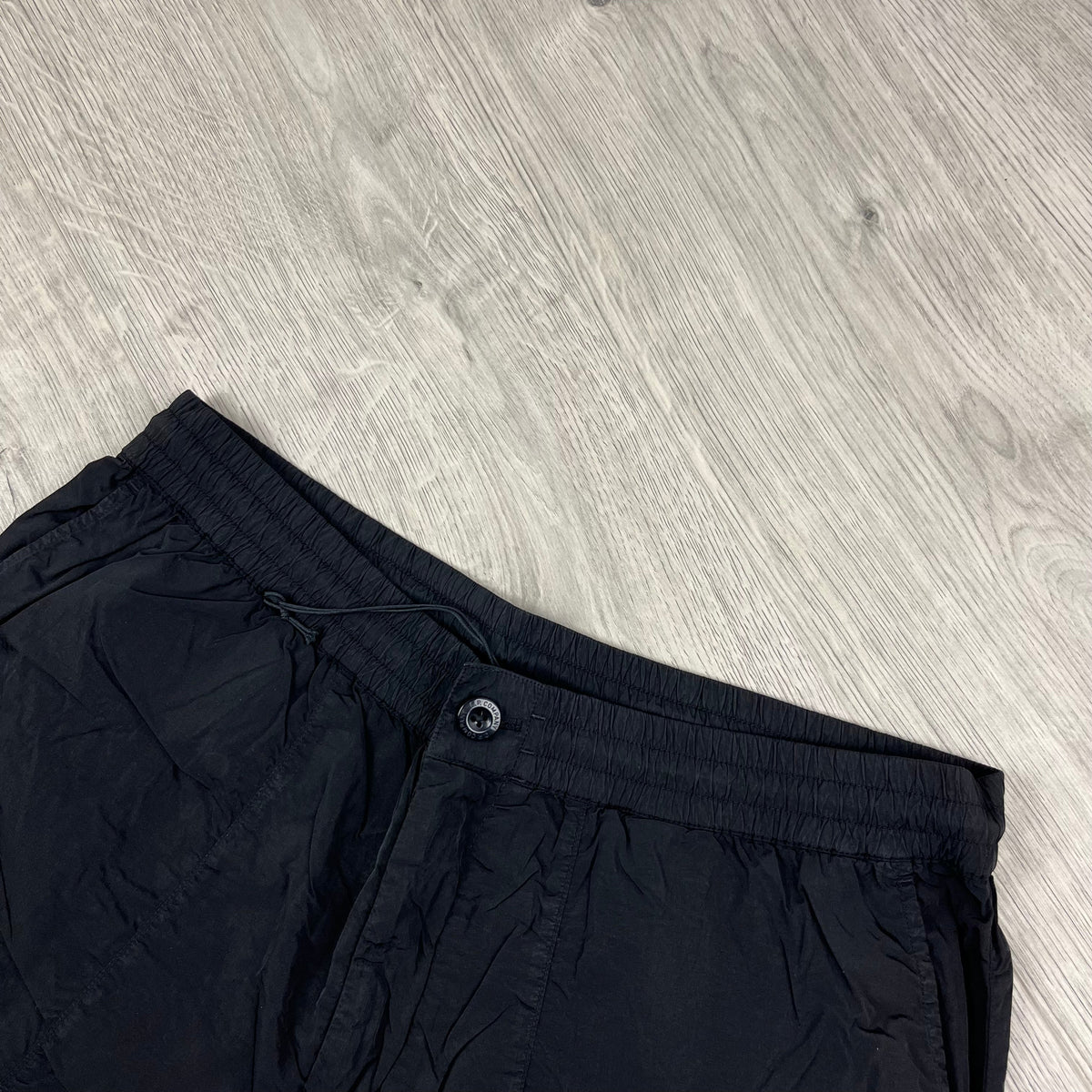 CP Company Chrome Cargo Trousers - Black Castmark