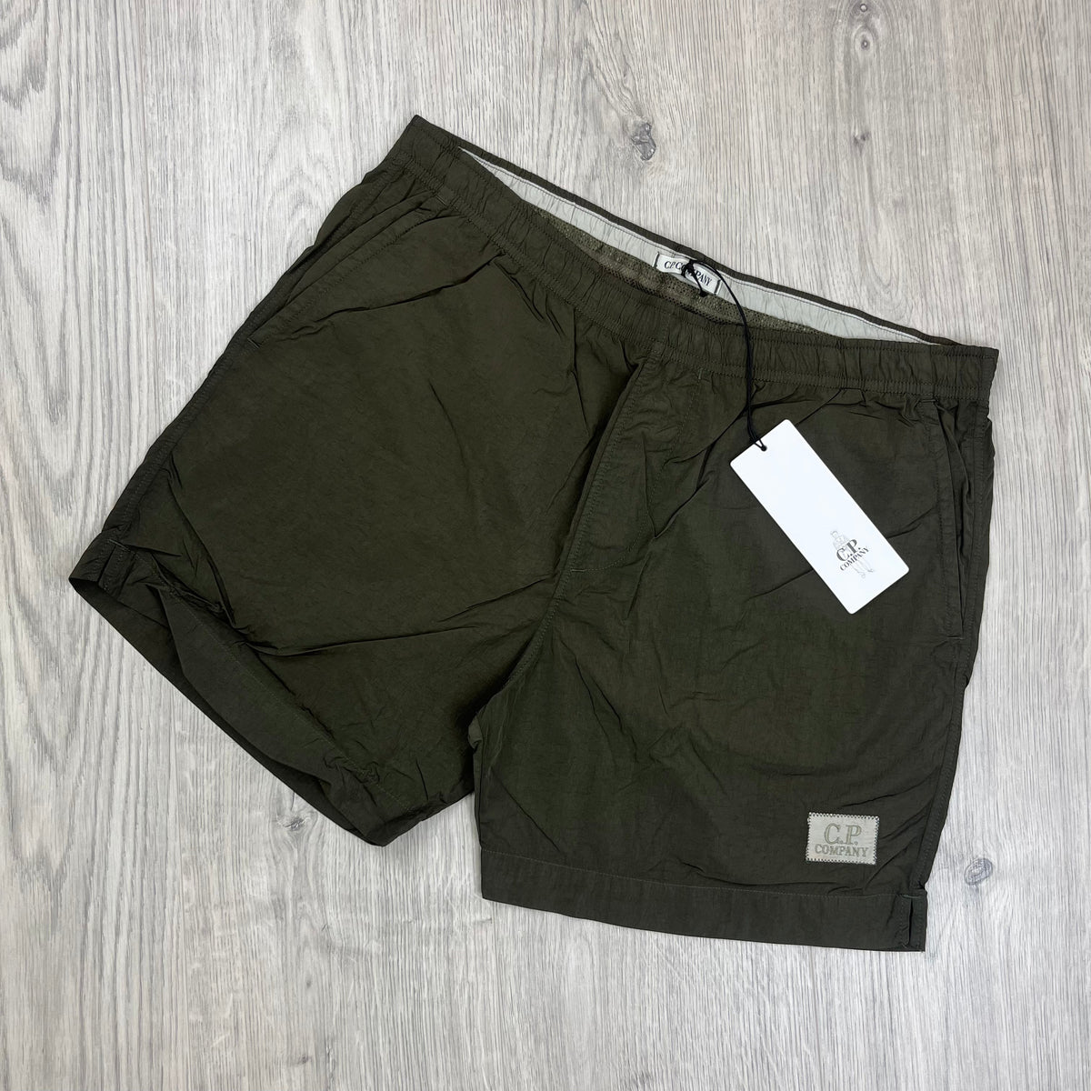 CP Company Chrome Swim Shorts - Ivy Green Castmark