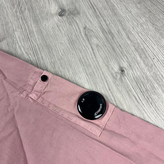 CP Company Zip Overshirt - Misty Rose Castmark