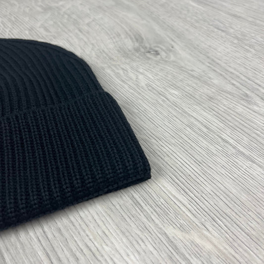 CP Company Metropolis Beanie - Black Castmark