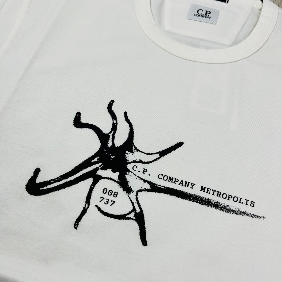 CP Company Metropolis T-Shirt - White Castmark