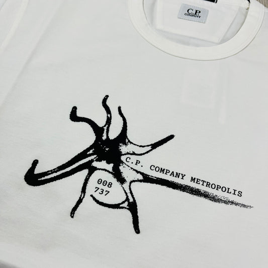 CP Company Metropolis T-Shirt - White Castmark