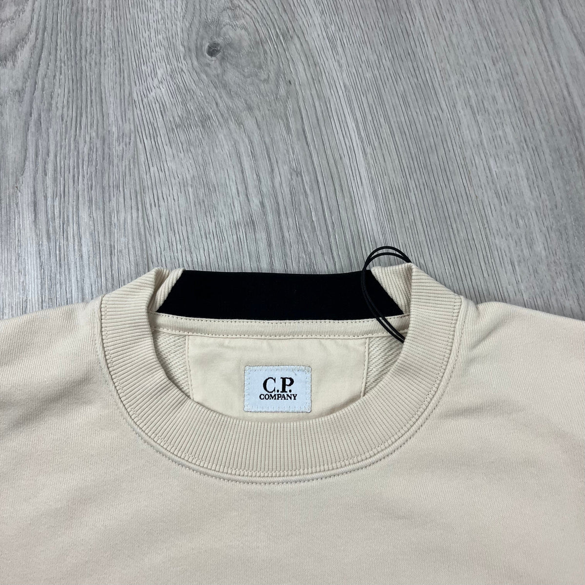 CP Company Raised Fleece Sweatshirt - Pistachio Shell Castmark