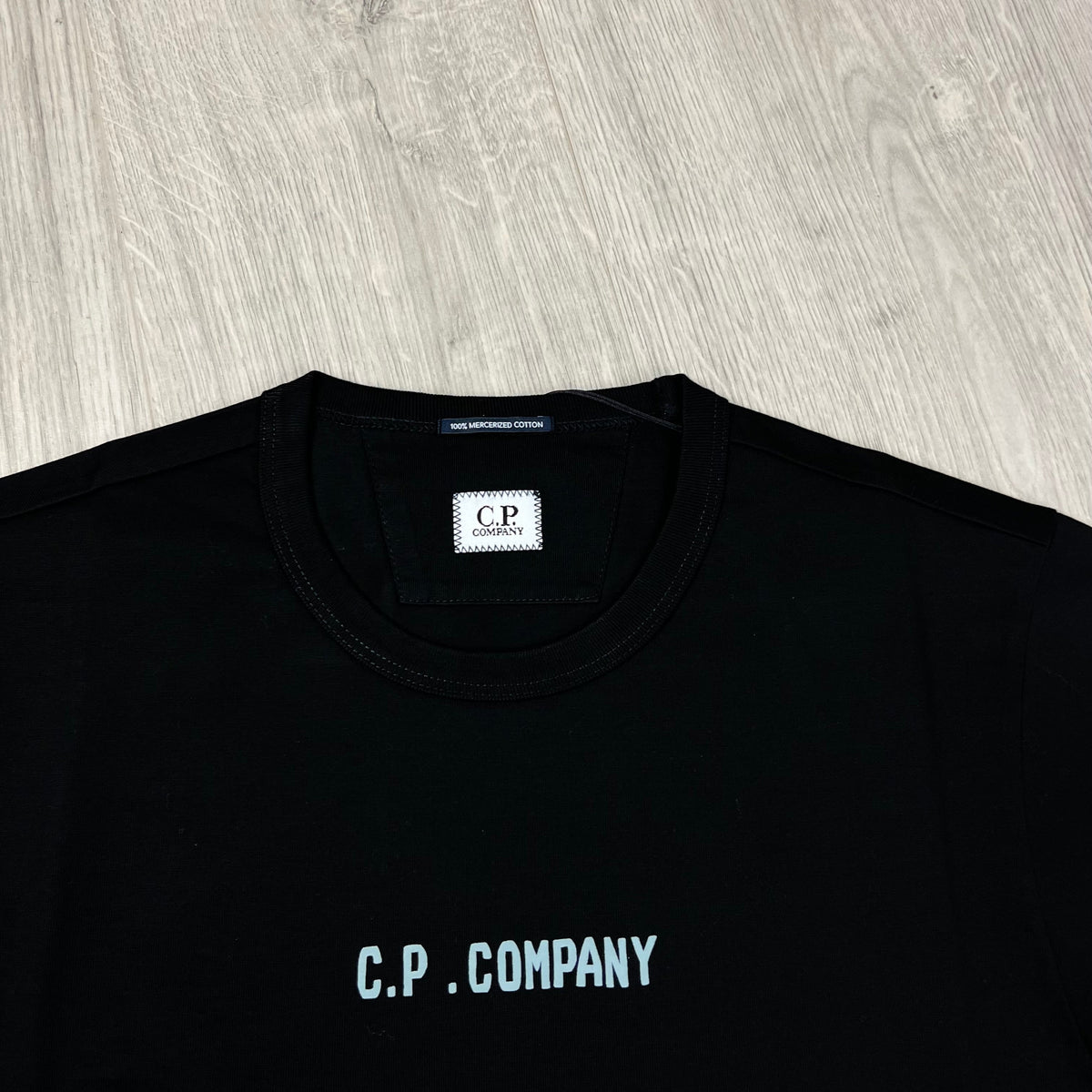 CP Company Typo T-Shirt - Black Castmark