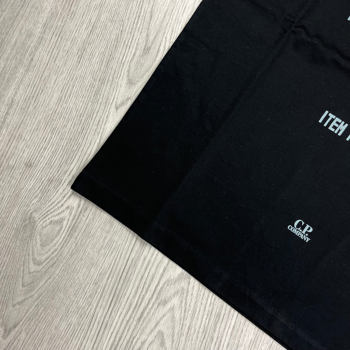 CP Company Typo T-Shirt - Black Castmark