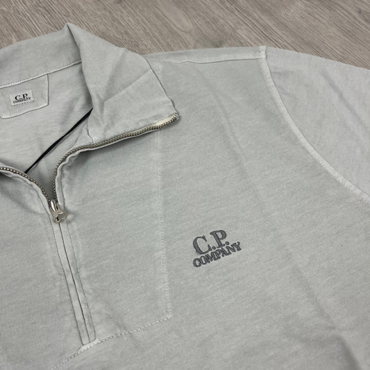 CP Company Zip Polo Shirt - Blue Fox Castmark