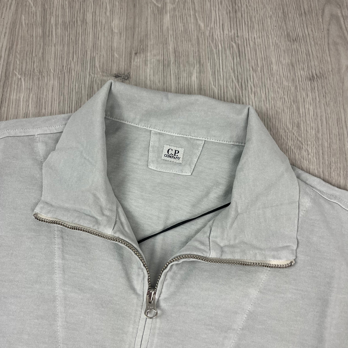 CP Company Zip Polo Shirt - Blue Fox Castmark