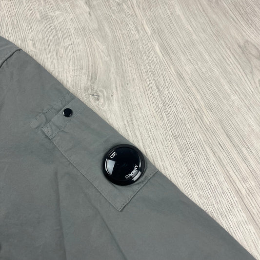 CP Company Zip Overshirt - Smoked Pearl Castmark