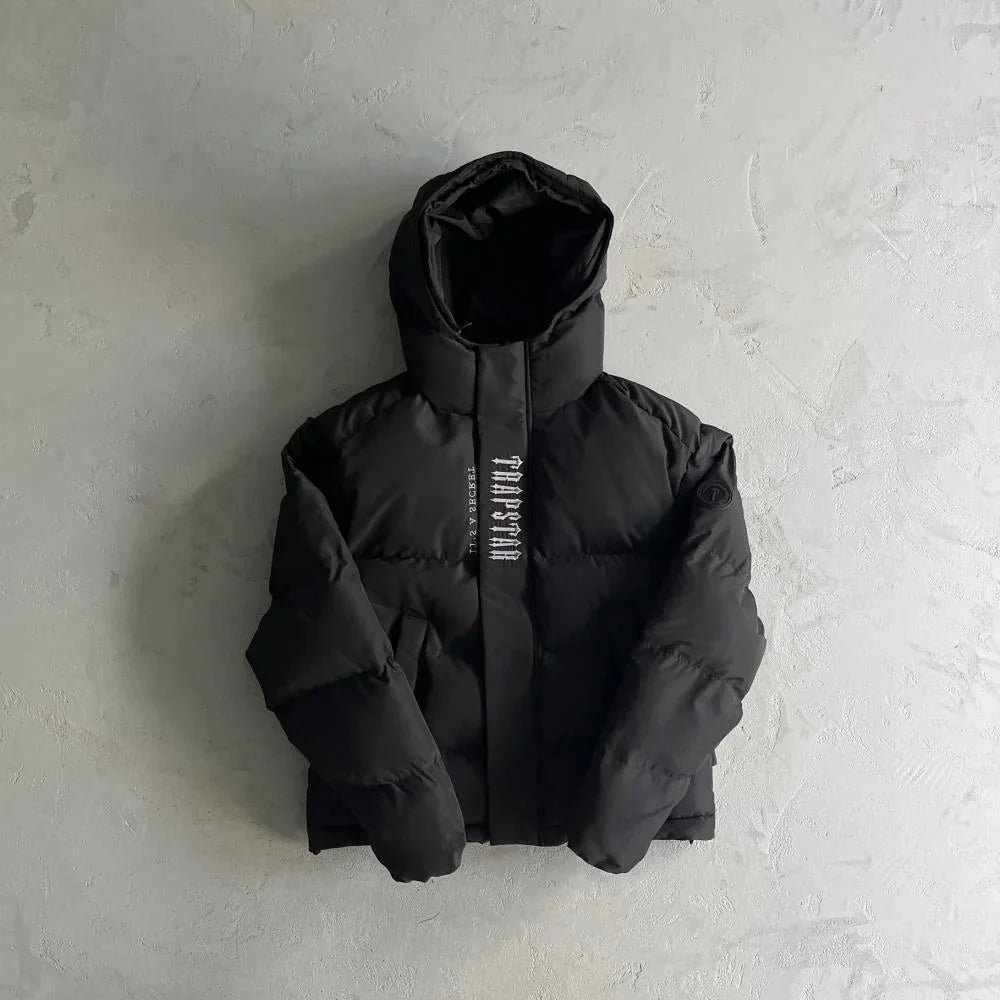 Trapstar Decoded 2025 Hooded Puffer - Blackout Edition
