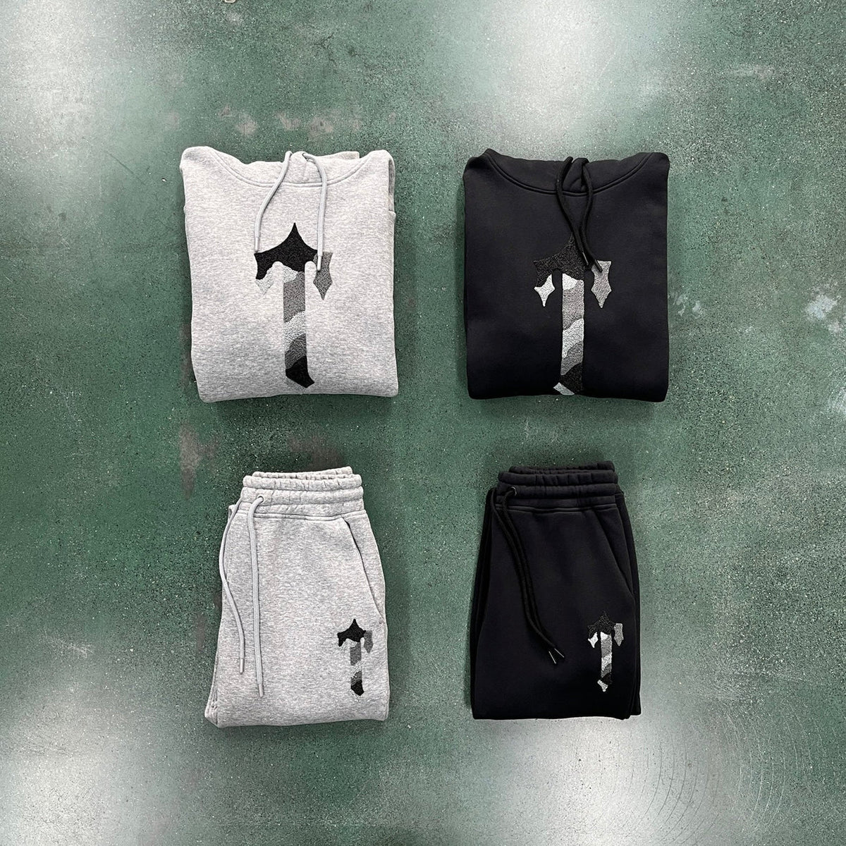 Trapstar Camo T Tracksuit - Black/Grey