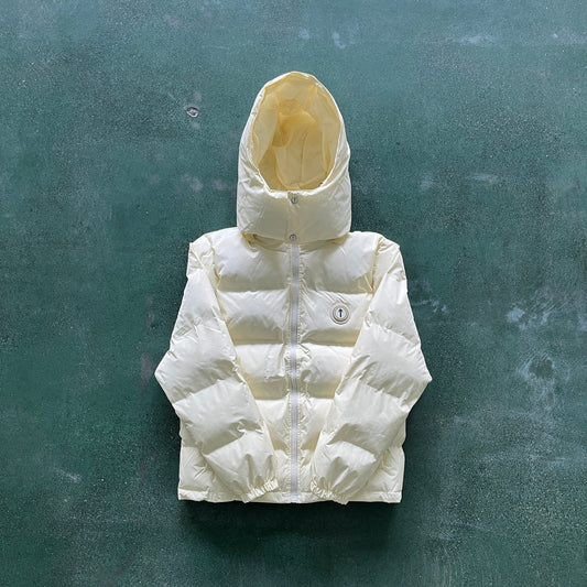 Trapstar Detachable Hooded Puffer Jacket - Cream