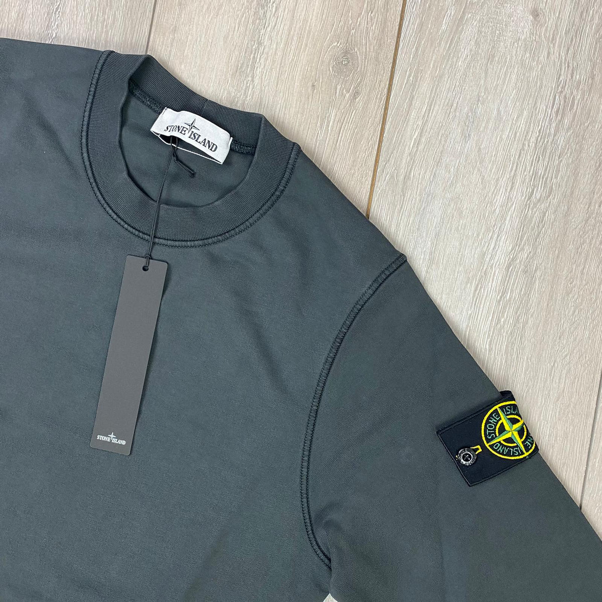 Stone Island Dyed Sweatshirt - Charcoal Castmark