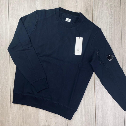 CP Company Raised Fleece Tracksuit - Navy Castmark