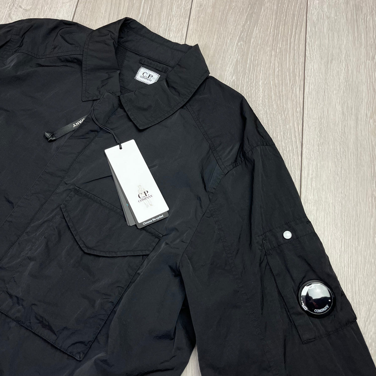 CP Company Chrome Overshirt - Black Castmark