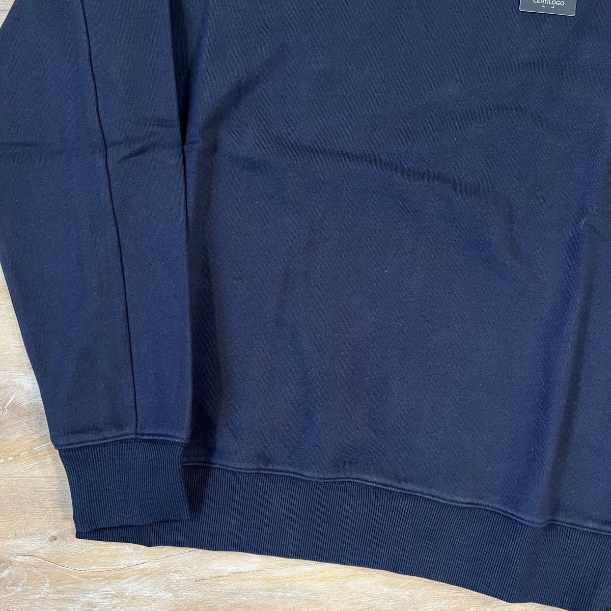 CP Company Diagonal Raised Lens Sweatshirt in Navy Castmark