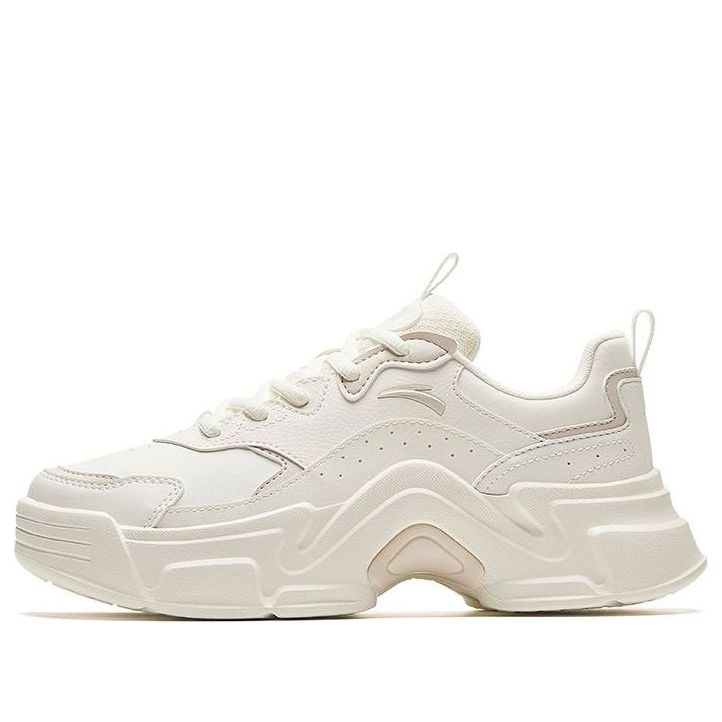 (WMNS) ANTA Platform Leather 'Ivory White Beige' 922328816-5