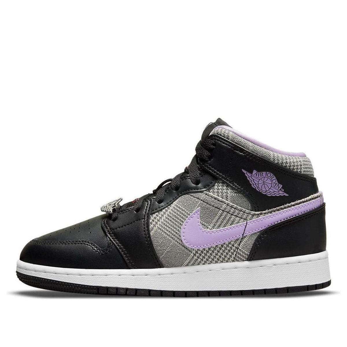 (GS) Air Jordan 1 Mid SE 'Houndstooth' DC7226-015