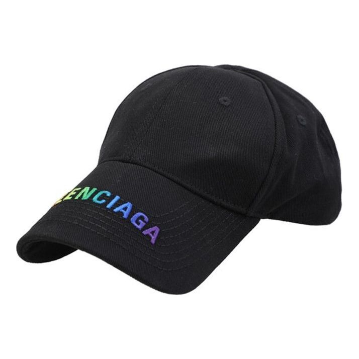 Balenciaga Rainbow Logo Cap 'Black' 564206310B21000