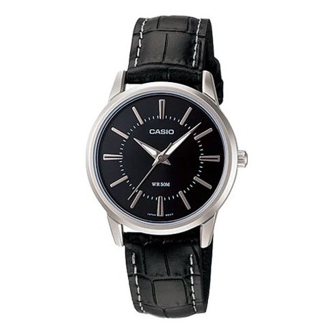 CASIO Quartz Waterproof Unisex Black Analog LTP-1303L-1AV