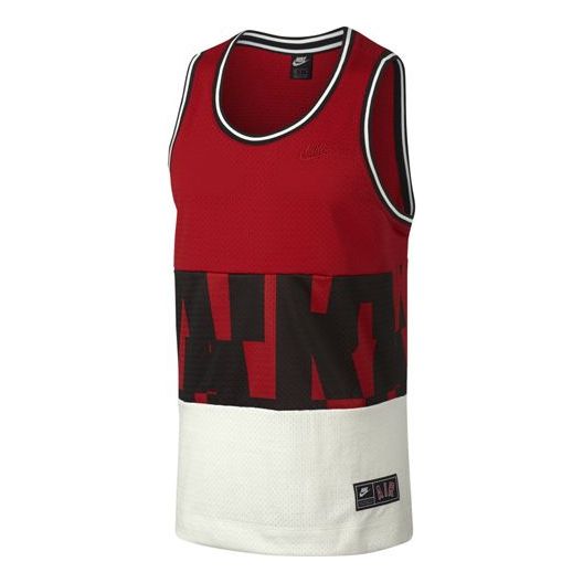 Nike Air Mesh Basketball Sports Vest Large Red AR1844-657