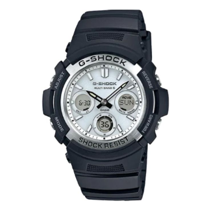 CASIO G-Shock Analog-Digital 'Blue White' AWG-M100S-7AJF