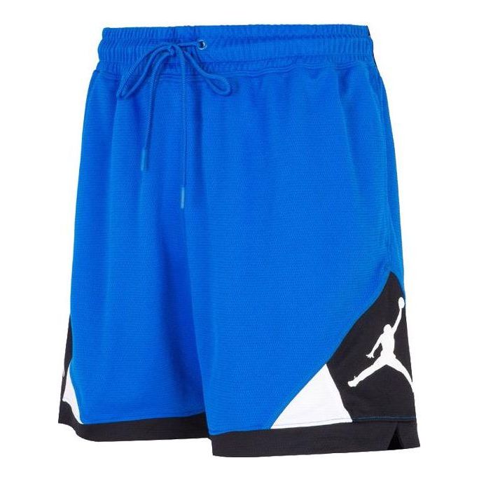 Men's Jordan Dri-FIT Sports Training Splicing Colorblock Shorts Blue CV3087-405