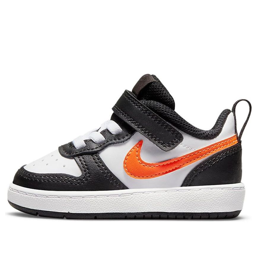 (TD) Nike Court Borough Low 2 'White Black Orange' BQ5453-115
