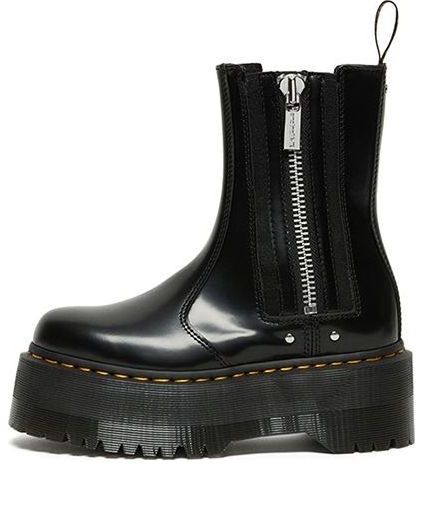 (WMNS) Dr. Martens 2976 Max Leather Platform Chelsea Boots 'Black' 26903001