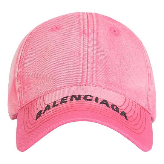 Balenciaga Embroidered Logo Baseball Cap 'Pink' 6171603A2B45660