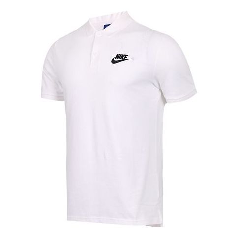 Men's Nike Lapel Short Sleeve White Polo Shirt CN8765-100