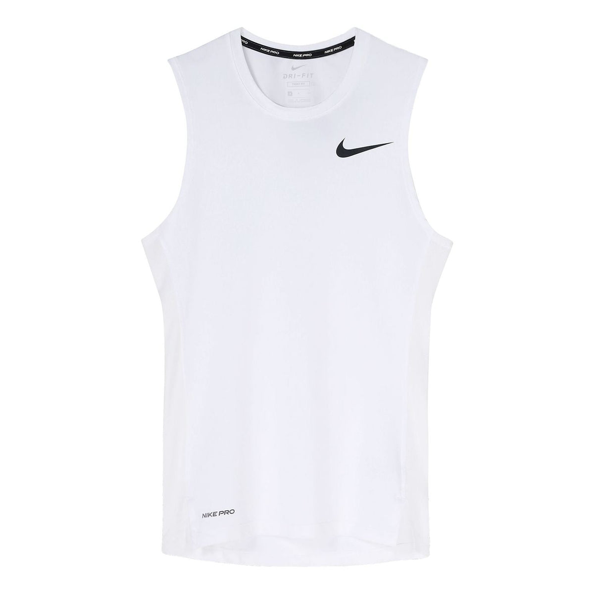 Men's Nike Pro Logo Training Tight White Vest BV5601-100