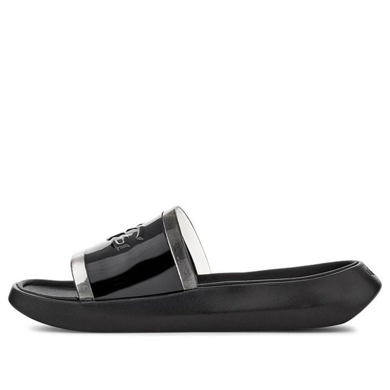 (WMNS) UGG Hilama Slide Black Slippers 1109592-BLK