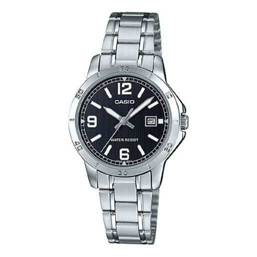 CASIO Female DRESS Japan / South Korea Fashion Black Analog LTP-V004D-1B2UDF