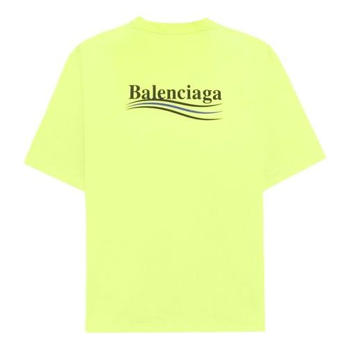 Balenciaga Political Campaign Logo Yellow 641655TJVF77110