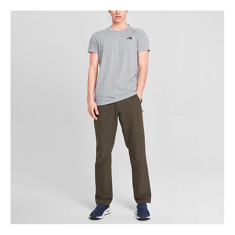 Men's THE NORTH FACE Classic hygroscopic Sweat-Wicking Short Sleeve Gray 4NFK-DYX