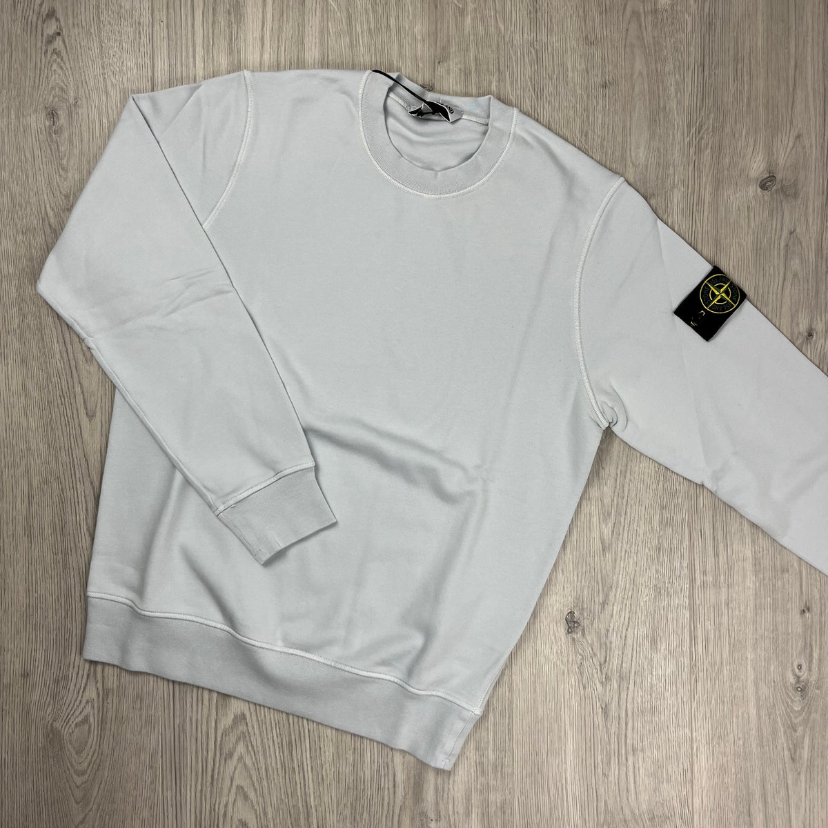 Stone Island Dyed Sweatshirt - Sky Blue Castmark