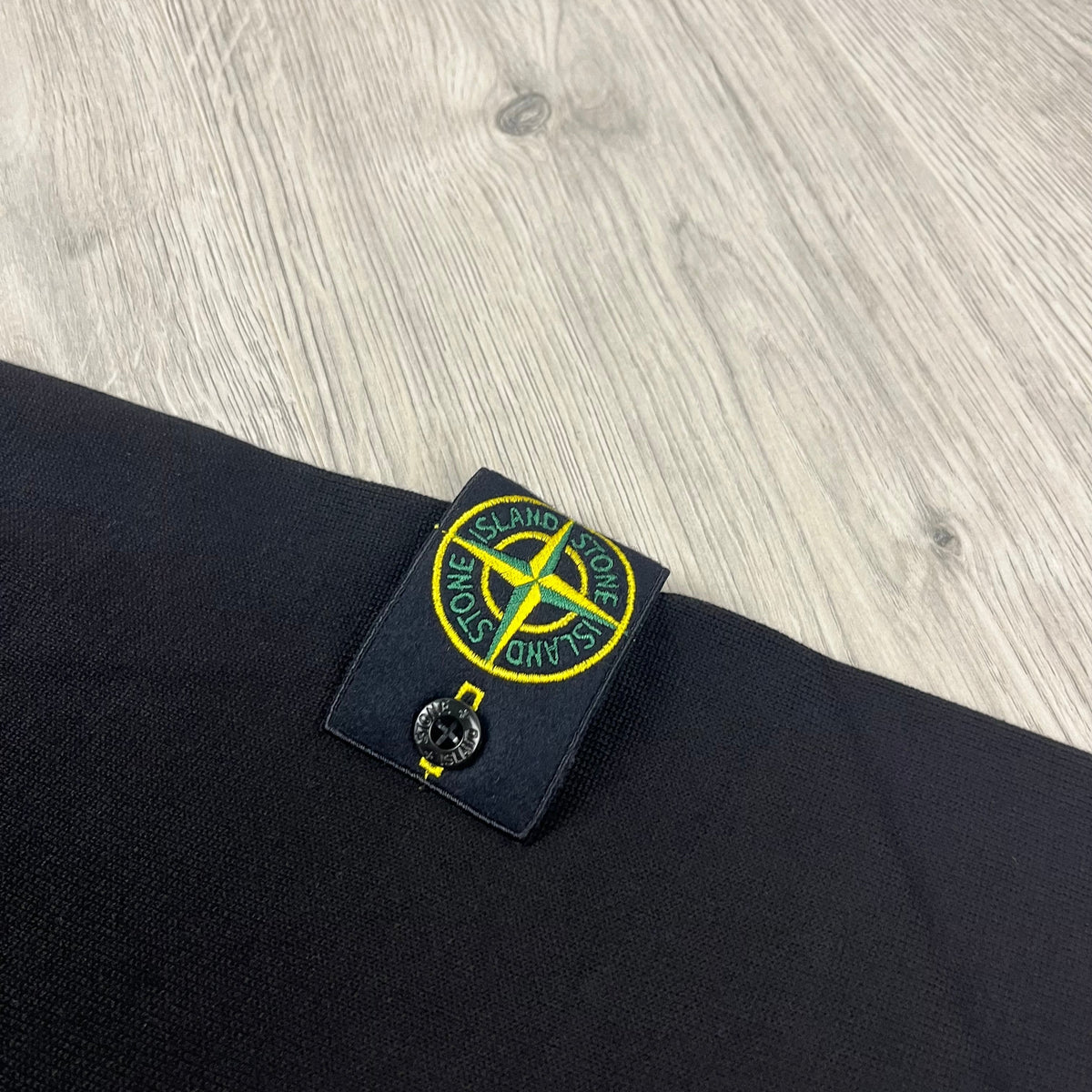 Stone Island Knit Half Zip Fleece - Black Castmark