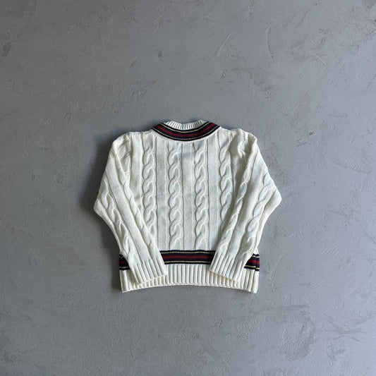 CORTEIZ V-Neck Sweater - White
