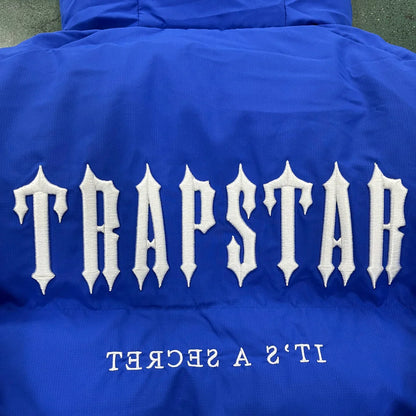 Trapstar Decoded 2022 Hooded Puffer Jacket - Blue