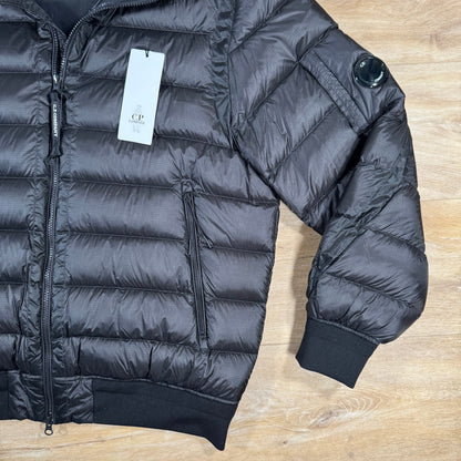 CP Company DD Shell Lens Down Jacket in Black Castmark