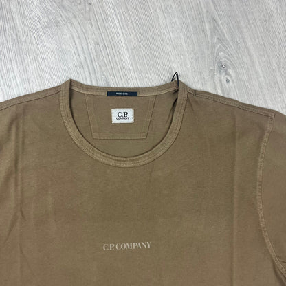 CP Company Printed T-Shirt - Brown Castmark