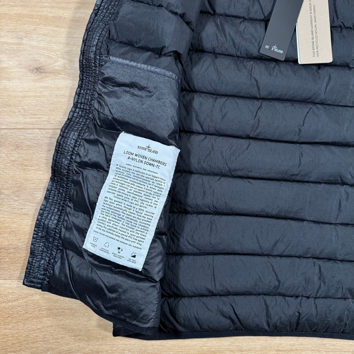 Stone Island Nylon Down-TC Vest in Navy Castmark