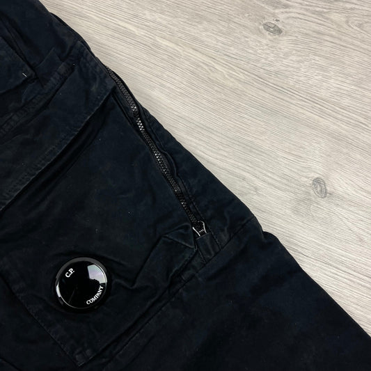 CP Company Cargo Trousers - Black Castmark