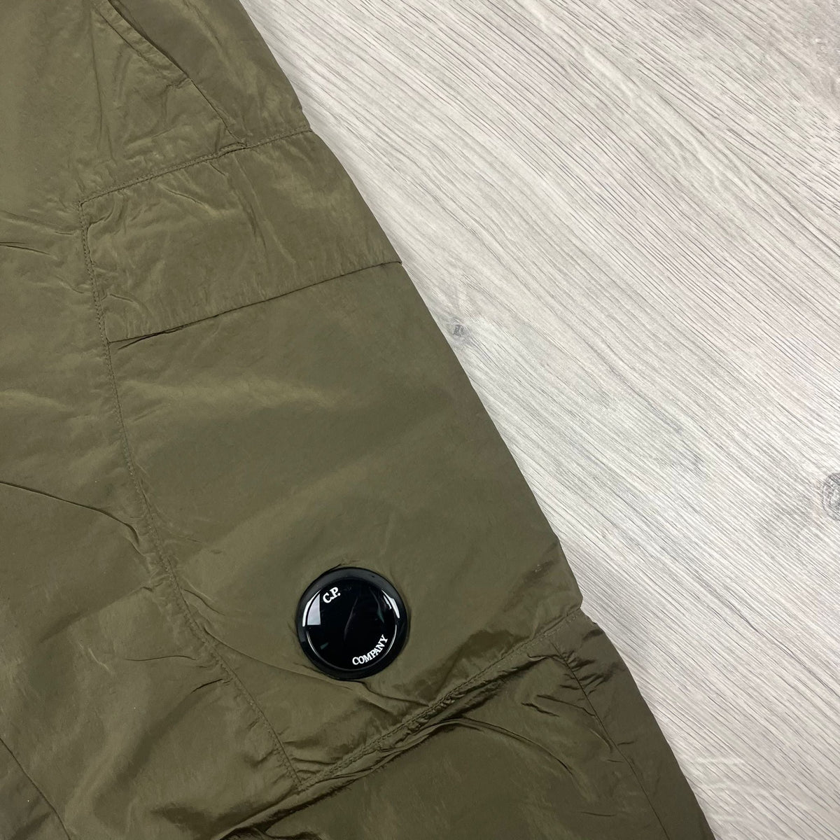 CP Company Chrome Cargo Trousers - Ivy Green Castmark