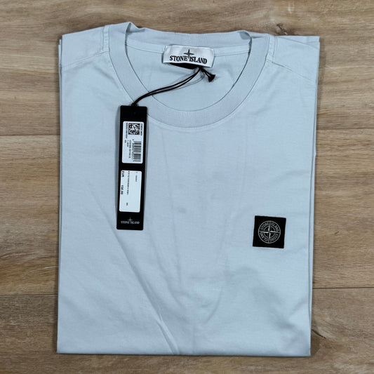 Stone Island Patch Logo T-Shirt in Sky Blue Castmark