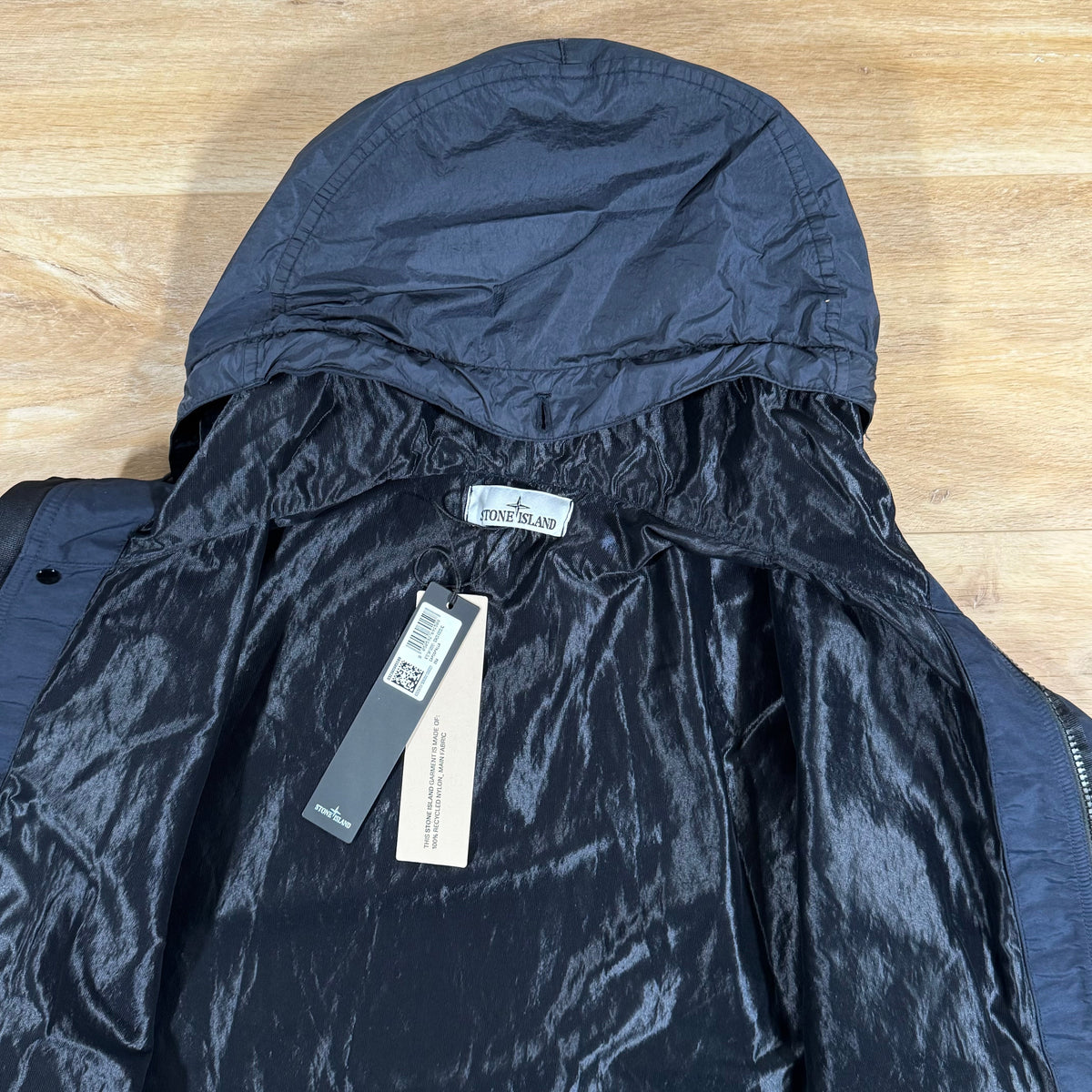 Stone Island Crinkle Reps R-NY Jacket in Navy Castmark