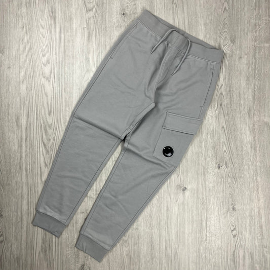 CP Company Raised Fleece Sweatpants - Drizzle Castmark