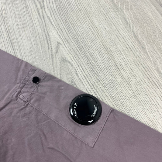CP Company Zip Overshirt - Dove Castmark