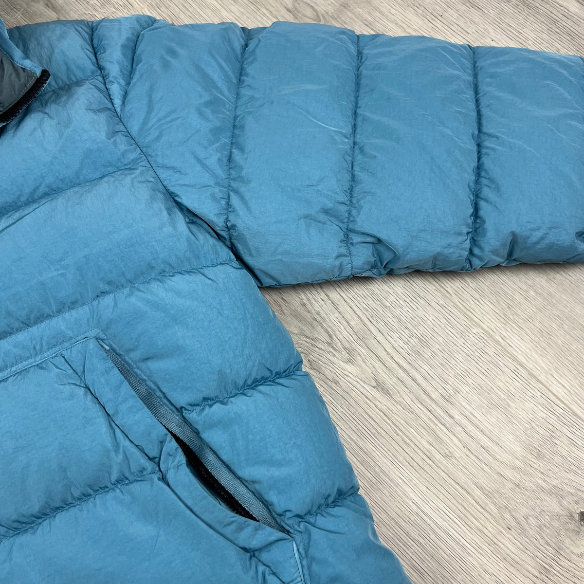 CP Company Chrome Goggle Jacket - Aegean Blue Castmark
