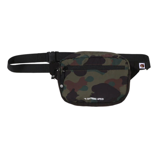 A Bathing Ape 1st Camo Packable Waist Back M Travel 'Green' 0ZXBGMX00290QGRX